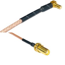 RG316 SSMB Male Angle to SMA Female Long RF Cable Rapid-SHIP LOT