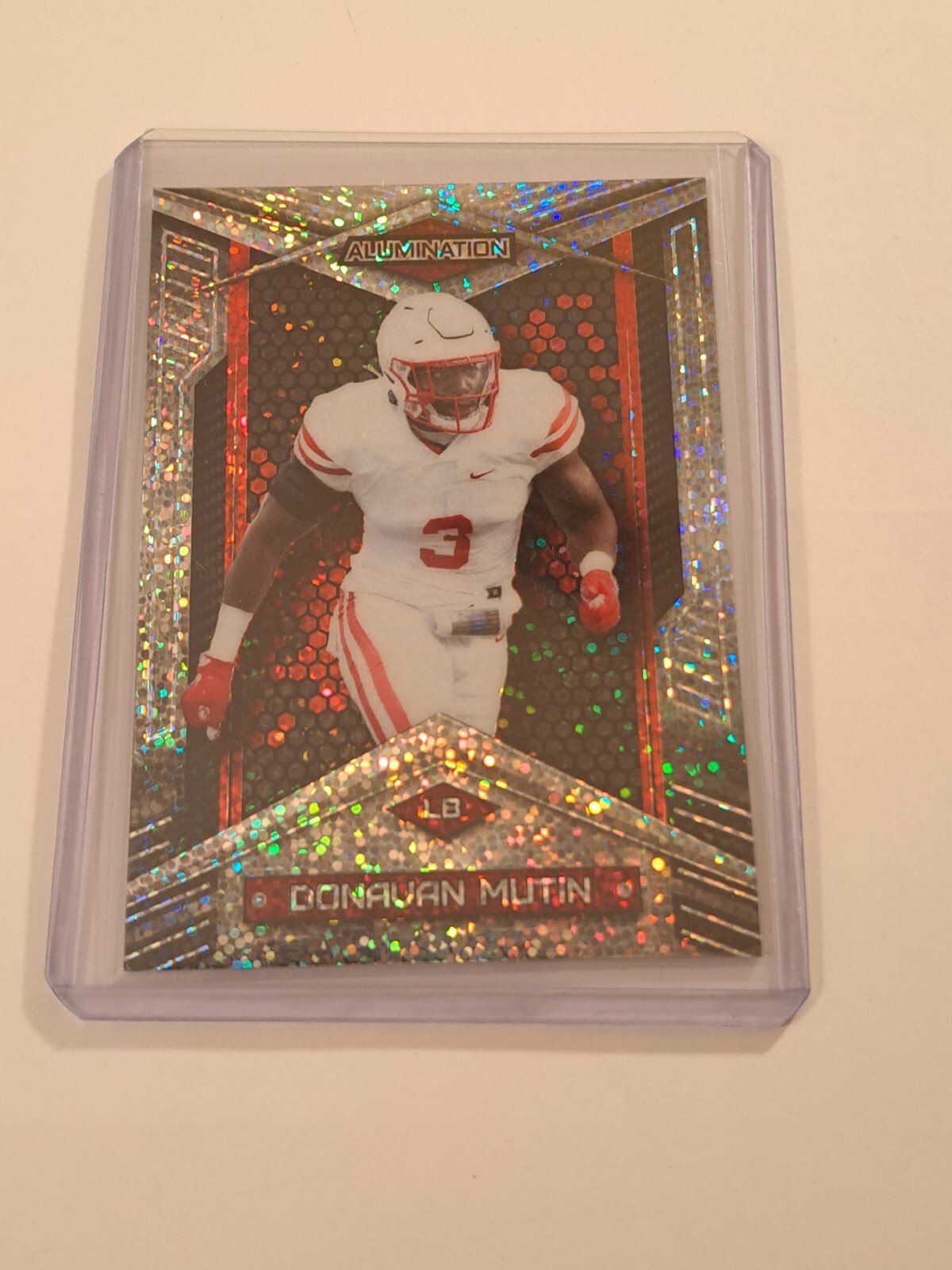 2023 Wild Card Alumination Donavan Mutin #/25 RC Atlanta Falcons In Toploader 