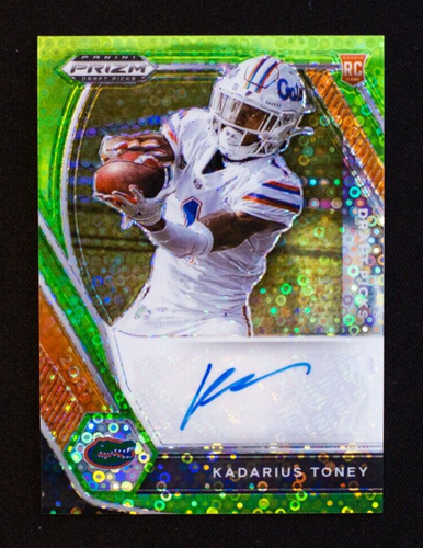 2021 Panini Prizm Draft - Kadarius Toney - Rookie Auto Neon Green Circles SSP /5