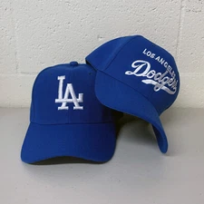 Los Angeles Dodgers Cap LA Logo Hat Adjustable Hook Loop Strap
