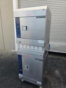 Stellar SIRIUS II-6 Gas Convection Boilerless Steamer Double Stack 6 Pans Each