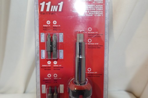 MILWAUKEE 11 IN 1 MUTLI BIT DRIVER W/TORX - NEW # 48-22-2761 - Picture 3 of 10