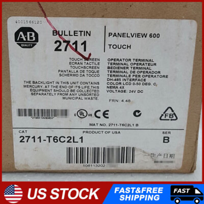 New AB 2711-T6C2L1 PANELVIEW 600 Séries B Ecran Tactile DH-485 24VDC