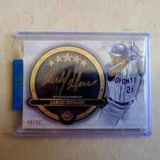 🔥⚾️2021 Topps Five Star Golden Graphs Autograph GG-CD Carlos Delgado /40⚾️🔥