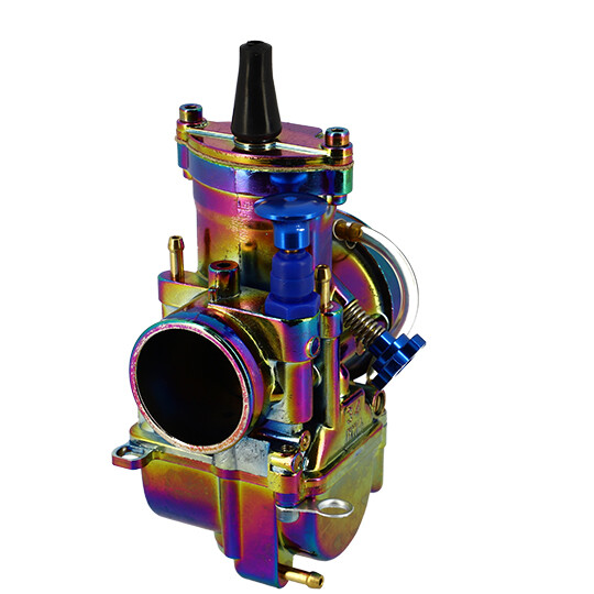 Carburateur type PWK 28 titanium boisseau plat powerjet starter à tirette