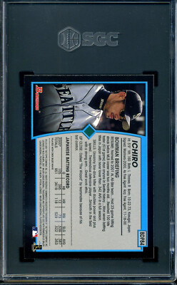 2001 BOWMAN DRAFT ICHIRO PSA 10 RC イチロー 2001 Bowman Draft Picks #BDP84 Ichiro Suzuki RC SGC 8.5 NM-MT+