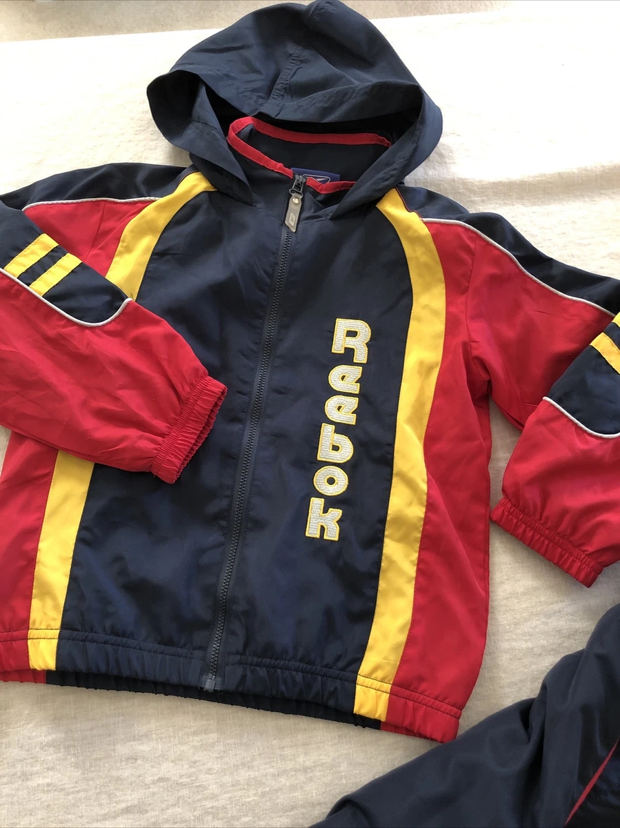 NWT Reebok Childrens Jogging Suit Track Set Lined Zip Jacket