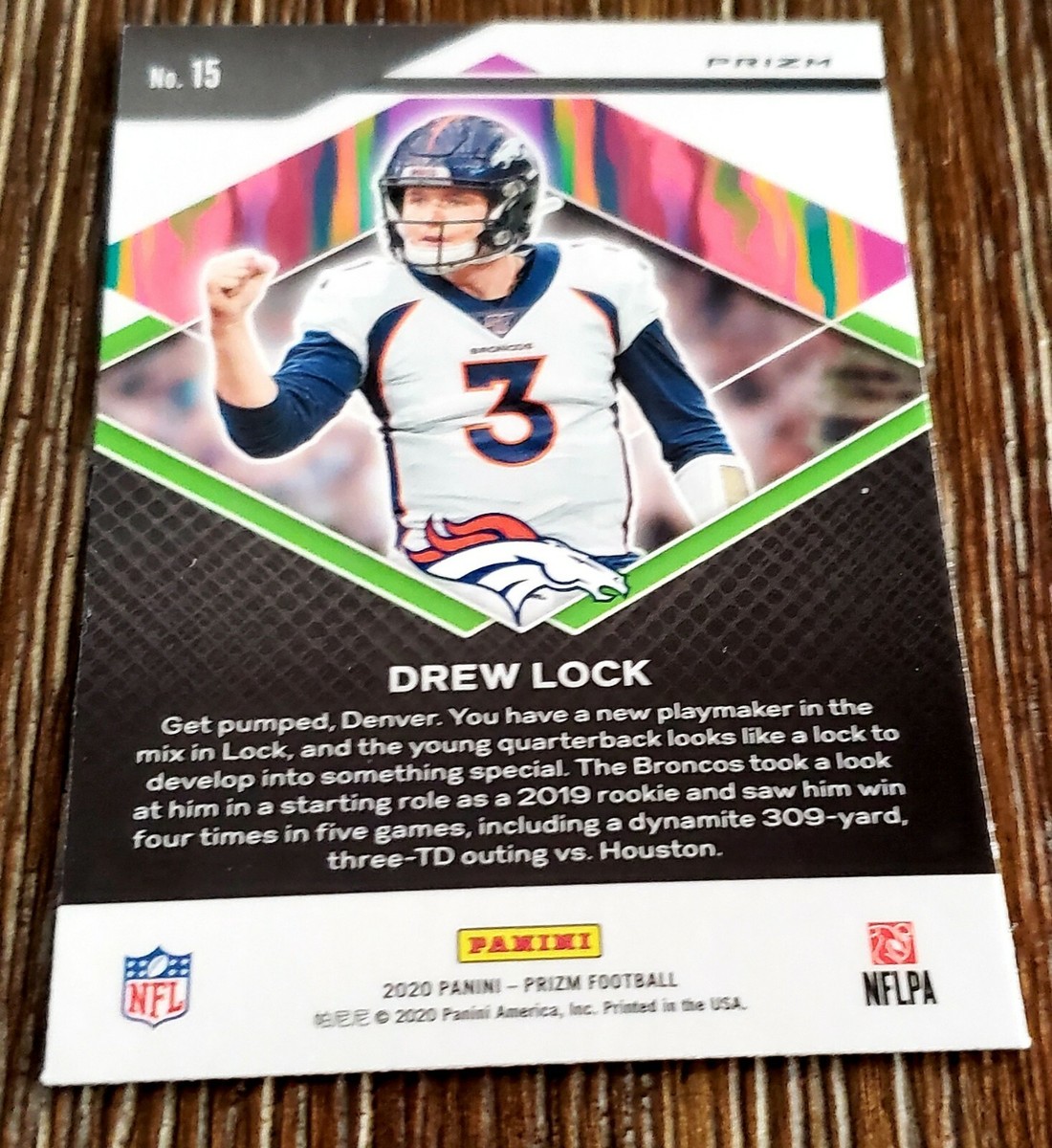 2020 Panini Prizm - Hype Drew Lock #15 Green Prizm for sale online