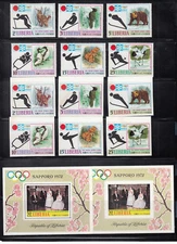 Liberia # 577-82 & C190 MNH Complete P&I Fauna Olympics JAPAN CV $35+.