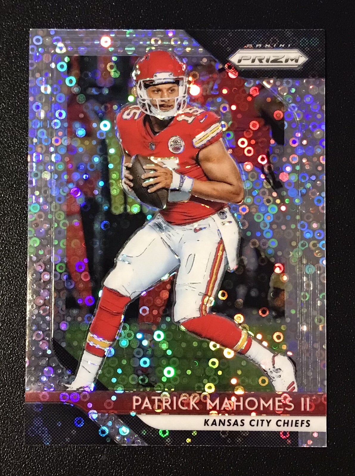 🔥Patrick Mahomes 2018 Panini Prizm Silver Disco No Huddle #102 2nd Year Chiefs