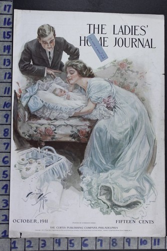 1911 ILLUS HARRISON FISHER ART FASHION HOUSE NURSERY DECOR VINTAGE COVER COV341
