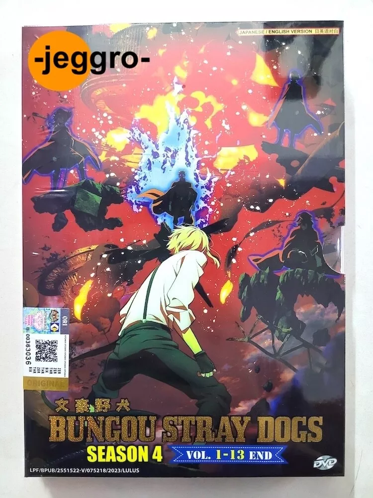 Bungo Stray Dogs (Season 4: VOL.1 - 13 End) ~ All Region ~ English Dubbed ~  DVD