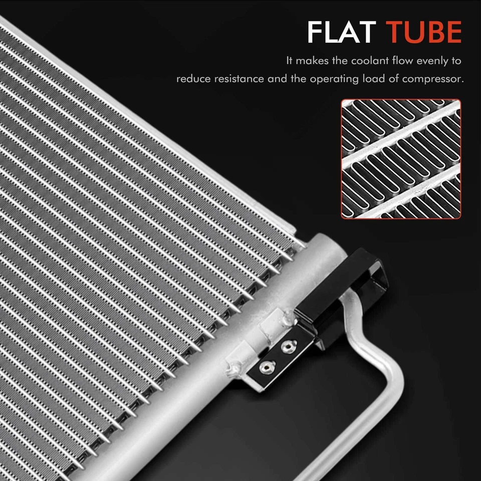 A/C Condenser with Bracket for Cadillac DeVille 1994 1995 V8 4.9L Sedan 4-Door - Image 3 of 4