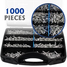 1000tlg Alu Blindnieten Sortiment Popnieten Set Nieten Sortiment 2,4 3,2 4 4,8