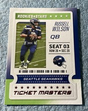 Russell Wilson 2020 Panini Rookies & Stars Red Foil Ticket Masters Insert #5