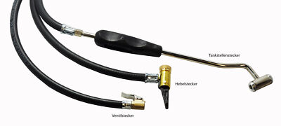  Ersatzschlauch Reifenfüller Hebelstecker Tankstellenstecker Ventilstecker