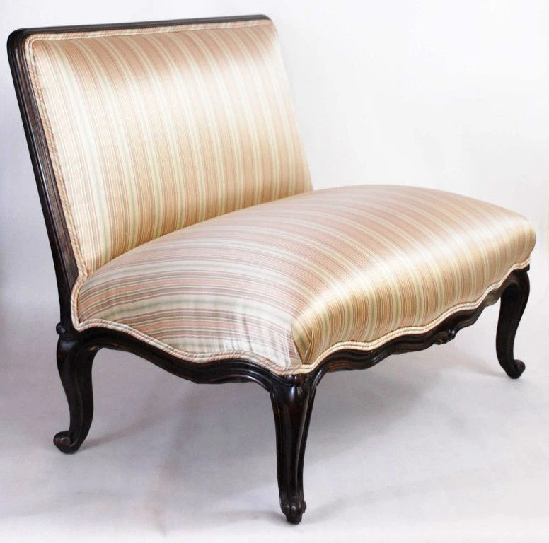 法国古董省级双人沙发窗长椅约 19 号 — 第 3/4 张图片