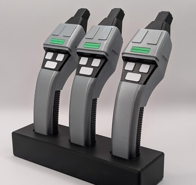 Phaser Dockingstation mit 3x Boomerang Style Phasern - Star Trek - 3D gedruckt