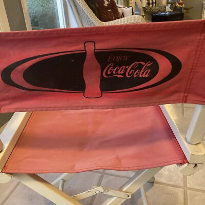 Vintage & Rare Coca-Cola Folding Directors Wood Chair | eBay