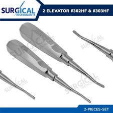 2 Pcs Dental Elevator Apical #302HF & #303HF Surgical Instruments German Grade