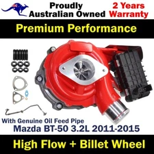 Turbo Pros GEN1 High Flow Turbo+Oil Feed Pipe For Mazda BT50 3.2L 2011-2015