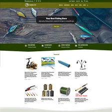 Fishing Gear Dropshipping Store | Turnkey Dropship Business Website