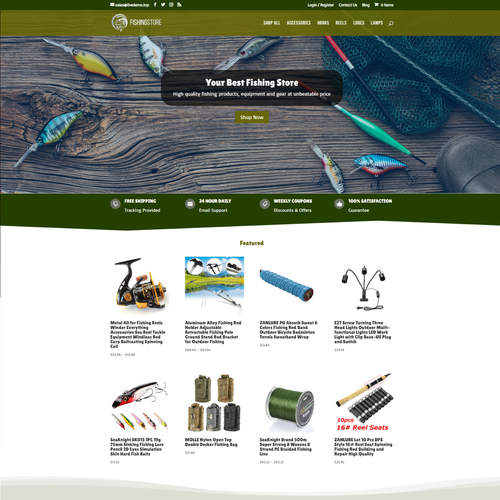Fishing Gear Dropshipping Store Turnkey Dropship Business site eBay