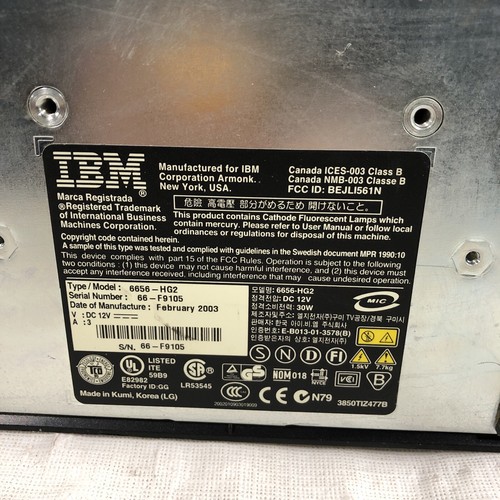 IBM 6656HG2 - CL-25 - 15" LCD MONITOR WITH POWER CORD- TESTED - Picture 7 of 7