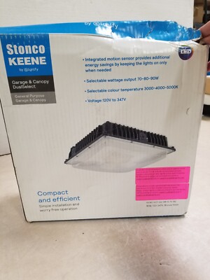 STONCO GC90-SCT-G2-SM-5-10-BZ LED GARAGE/CANOPY LUMINAIRE BZ 90W 120-347V