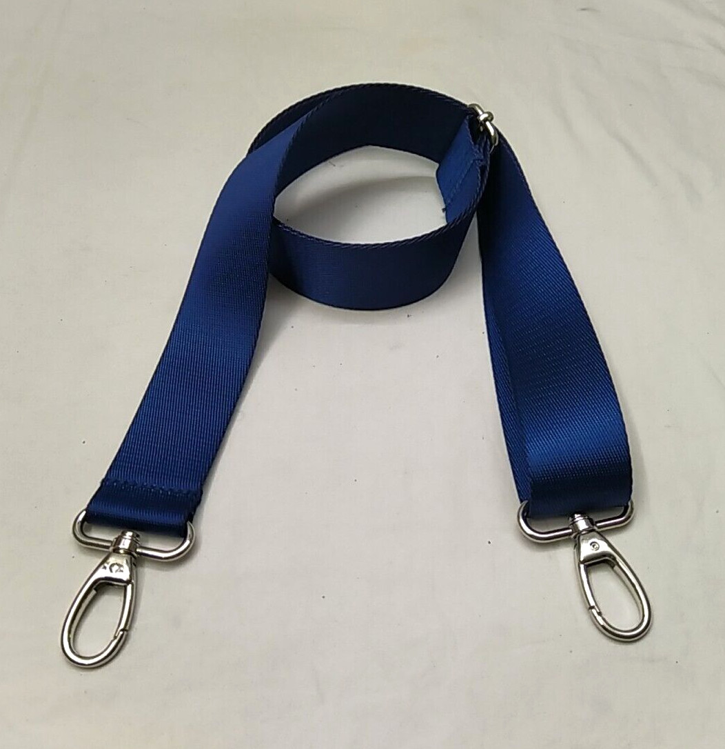 Blue Nylon Replacement Strap W/ Push Silvertone G… - image 2