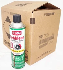 Case of 12 CRC Brakleen Brake Parts Cleaner w/ PowerJet Technology Spray 05050