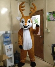 Christmas Deer Mascot Costume Reindeer Adult Animals Cosplay Props Unisex Parade