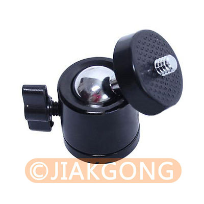 DSLRKIT Mini Ball Head 1/4'' Screw 360 Swivel for Camera Tripod Ballhead Stand