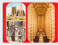 Postcard Basilica of St Jacob and St Agnes Nysa Poland