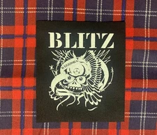 Blitz "Warriors" DIY Patch- Punk Crust Black Flag Off Leftover Crack English Dog