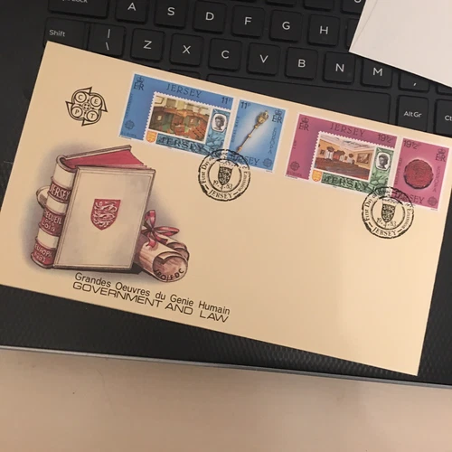 GB JERSEY STAMPS FDC FIRST DAY COVER 1983 Government and Law  UNADDRESSED