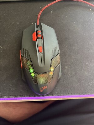 TekNmotion Nibiru M3 2400 DPI Optical Gaming Mouse with 7 Buttons - Black - Wind