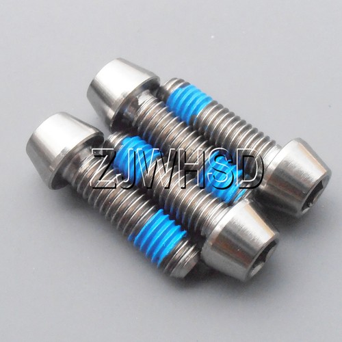 4pcs M6 x 20 mm Ti Titanium Screw Bolt Allen Hex Taper Socket Cap Head + Blue - Bild 1 von 2