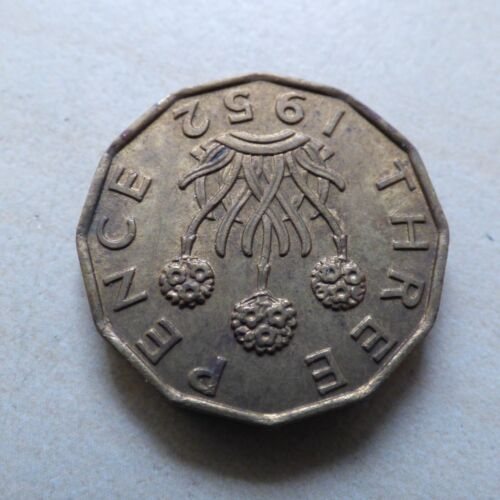 George VI Threepence 1952 Better Nice Grade Brass (myrefn696) - Bild 2 von 4