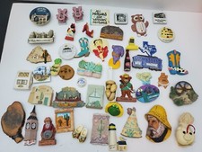 Huge Lot 48 Vintage Souvenir Travel Magnets USA Culture, Dr. Pepper, Betty Boop