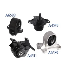 4pcs Engine Motor & Manual Transmission Mount for 2002-2005 Honda Civic l4 1.7L