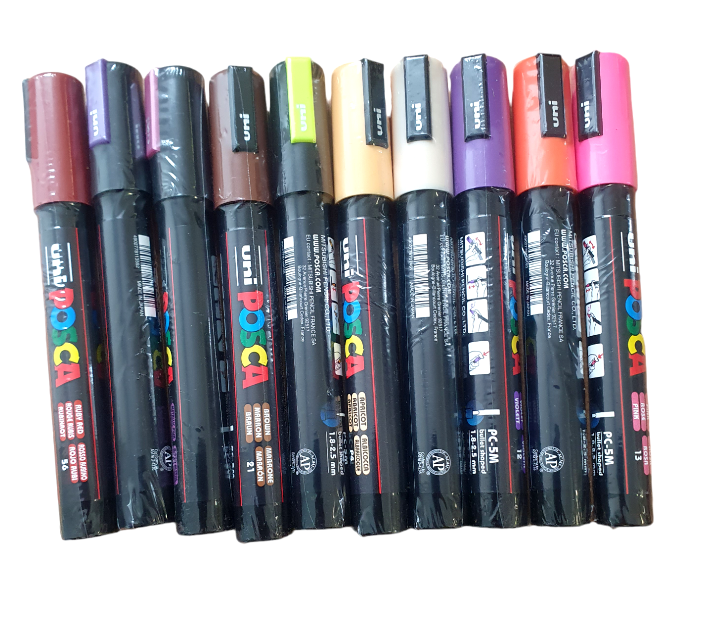 Posca PC5M Acrylic Paint Marker Pens 10-Pack-image