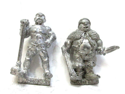 Games Workshop Citadel 1987 Townfolk Strongman and Nob