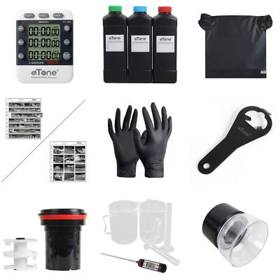 120 135 35mm Film Processing Developing Kit Darkroom Bag bottle Opener Timer