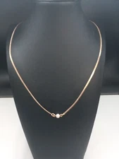 EMMONS Vintage Gold Tone single faux pearl drop pendant necklace 