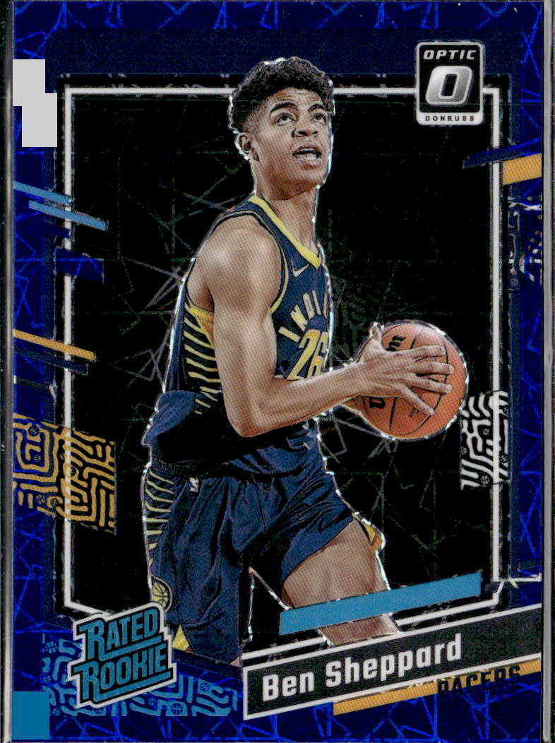 2023-24 Panini Donruss Optic Blue Velocity Ben Sheppard Indiana Pacers #221