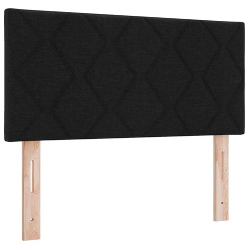 <strong>Letto a Molle< / strong> Nero 90 x 200 cm Tessuto - Foto 6 di 6