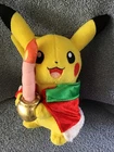 Vtg Pokemon Pikachu Christmas Plush Toy Pokemon Center 2010