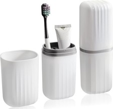 Toothbrush Travel Case 2 in 1 Traveling Toothbrush Holders Travel Toothbrushes