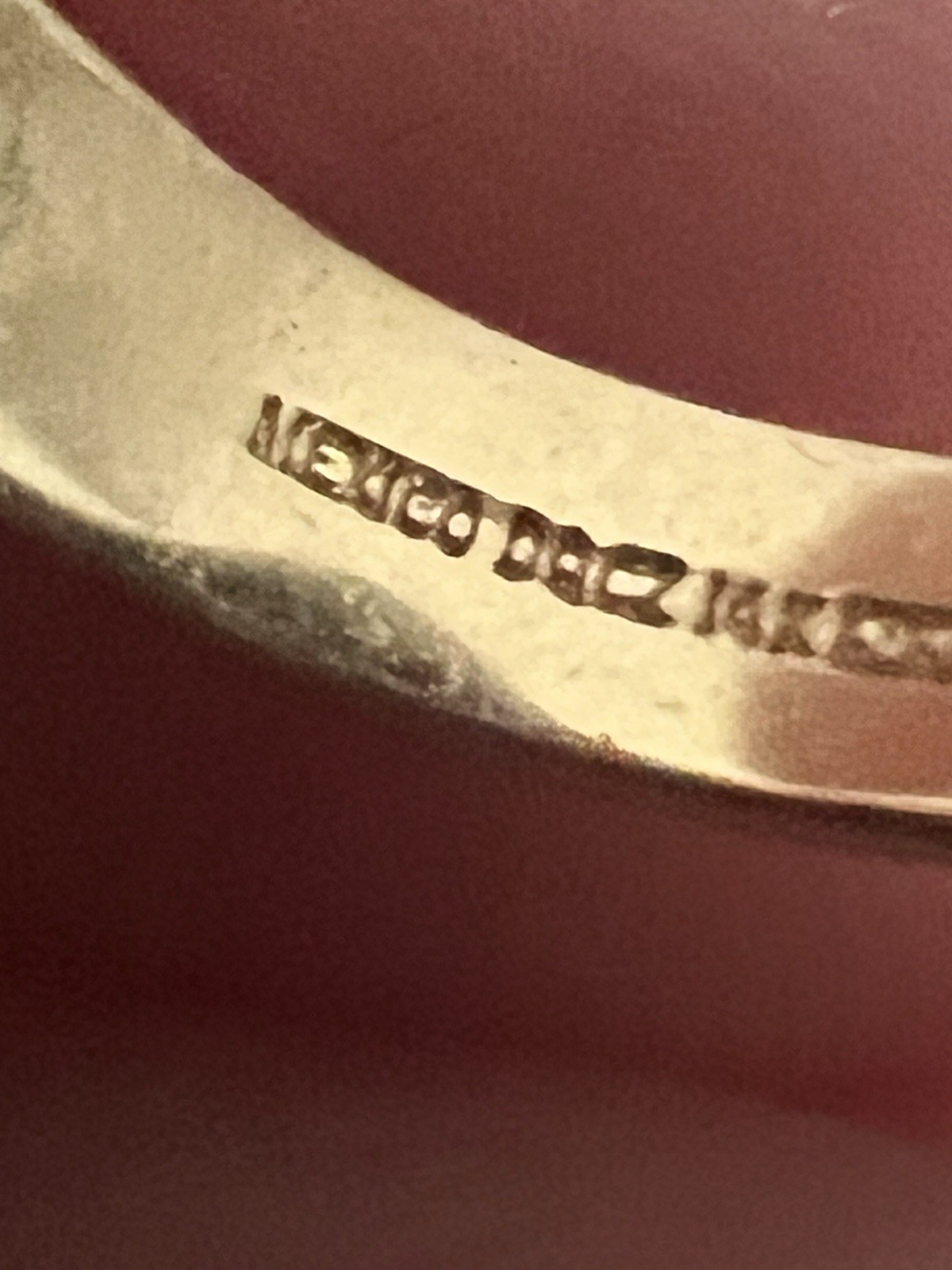 Mexico 14K Gold Diamonique DQ Cubic Zirconia CZ Toe Ring